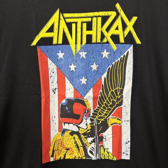 Anthrax Eagle Black T-Shirt XL - Picture 3 of 4